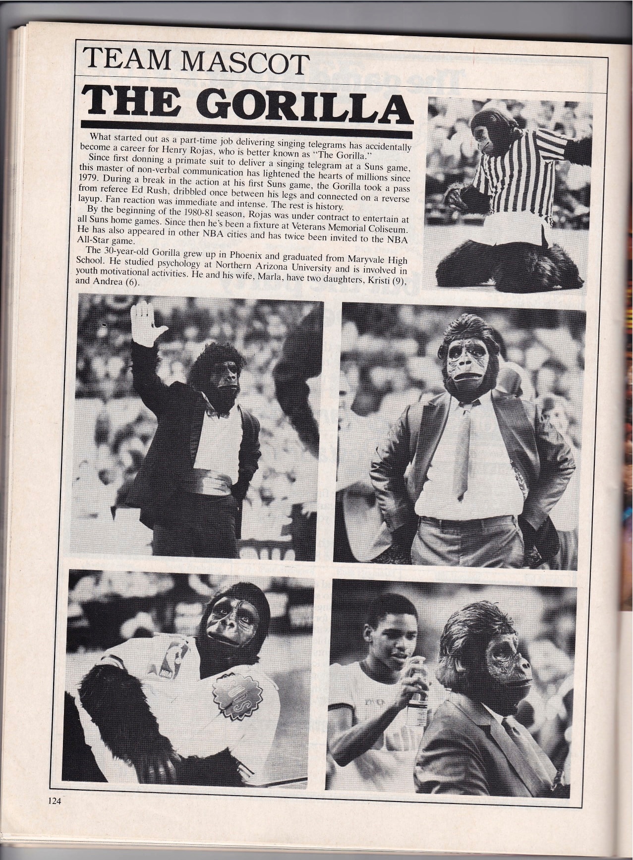Team Mascot magazine spread